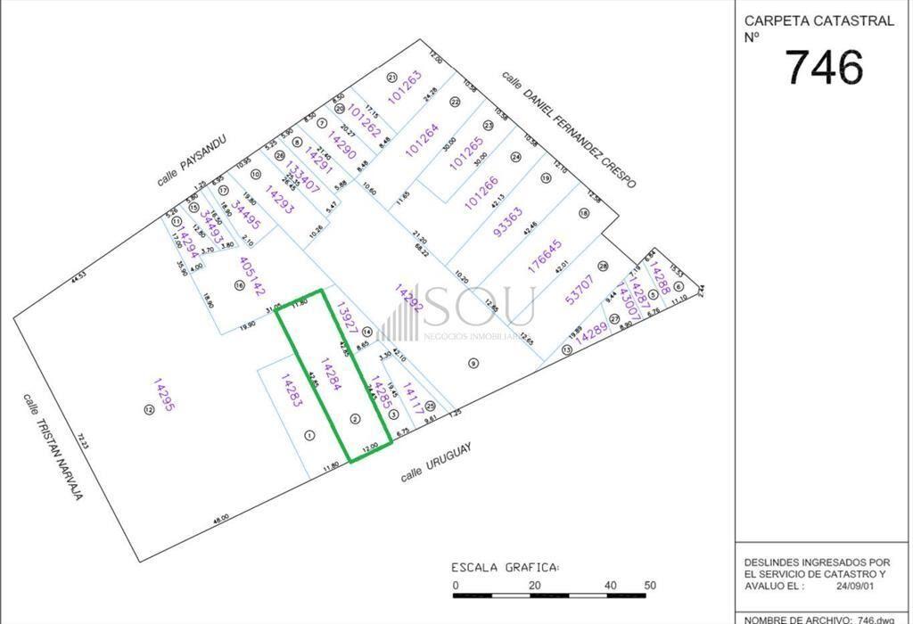 Terreno en venta cordon zona vis