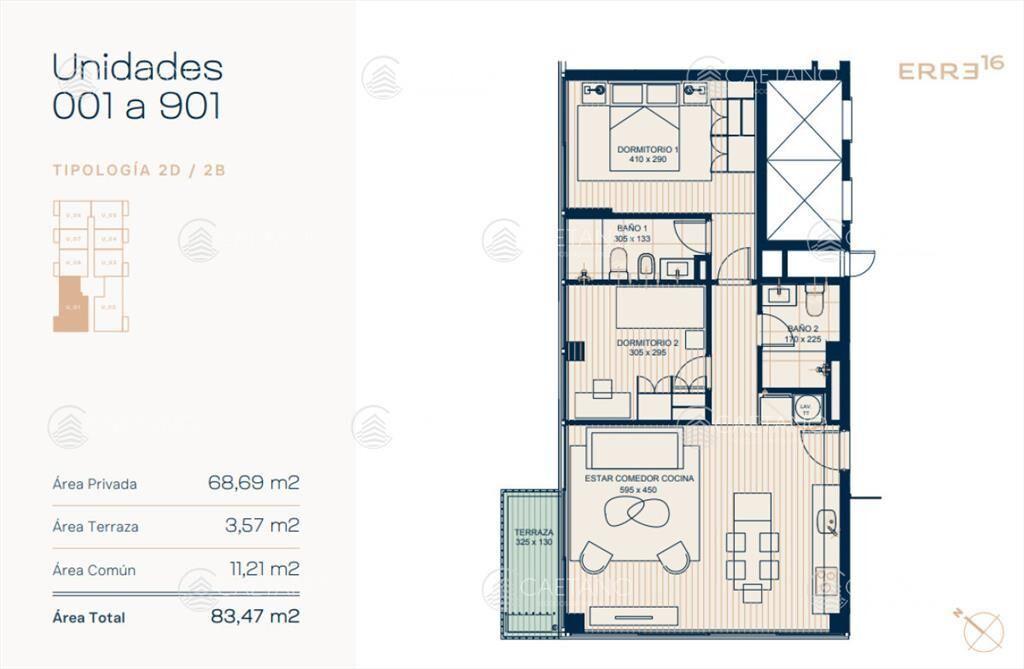 Venta apartamento 2 dormitorios. Roosevelt, Punta