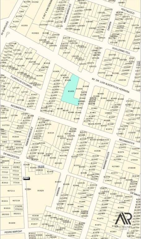 Venta De Terreno/lote Sobre Luis Alberto De Herrera. 305...