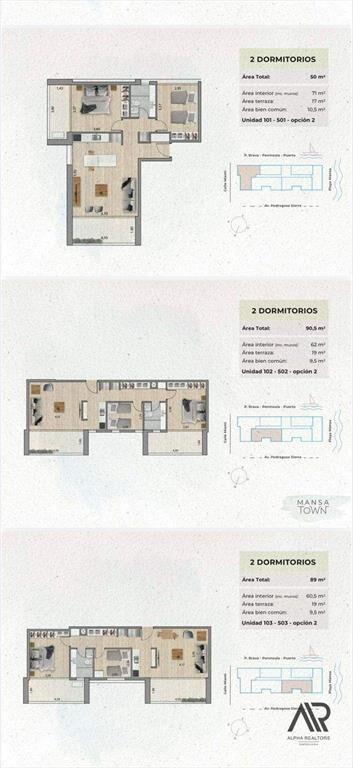 Apartamento en venta en Playa Mansa