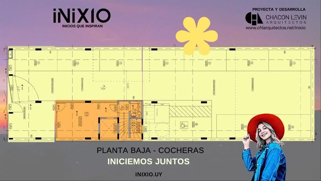 Venta Apartamento 1 dormitorio en construcción Tres Cruces