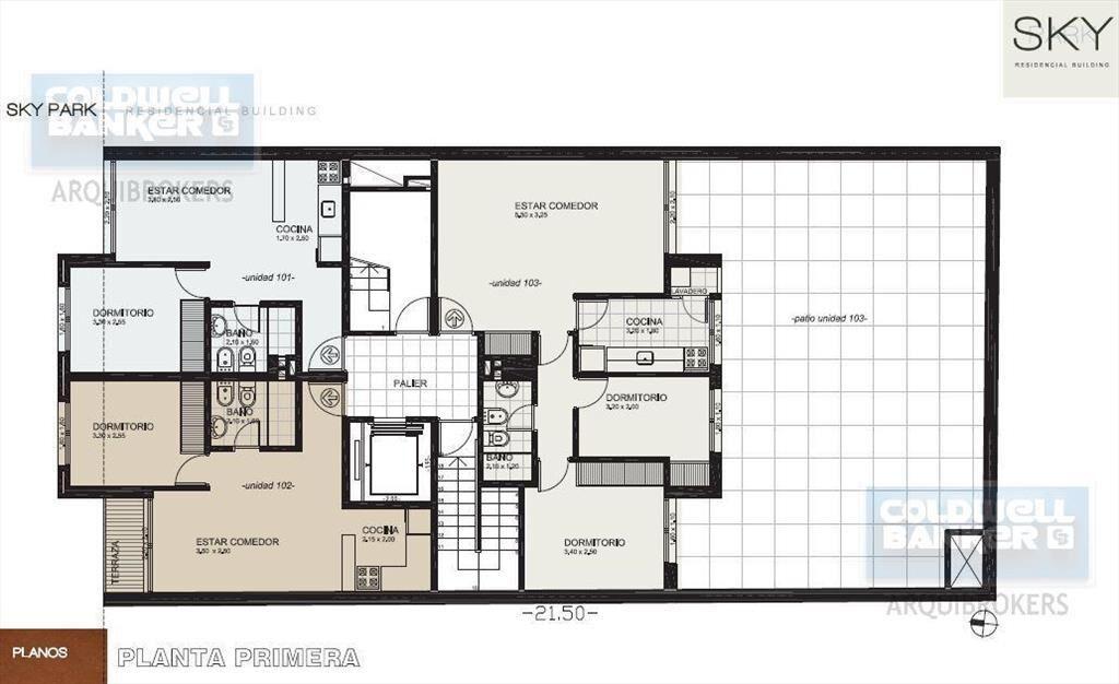 Apartamento de 2 dormitorios en venta en Centro con renta