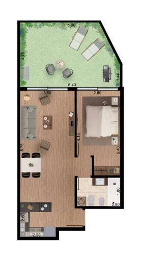 Soca prox a Av Brasil, 1 dormitorio a estrenar, balcón, gym