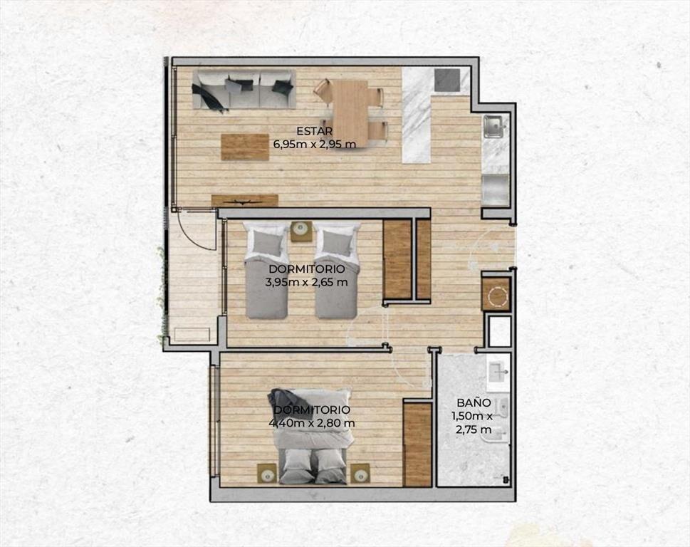 Venta Apartamento 2 Dormitorio en Centro (Montevideo)