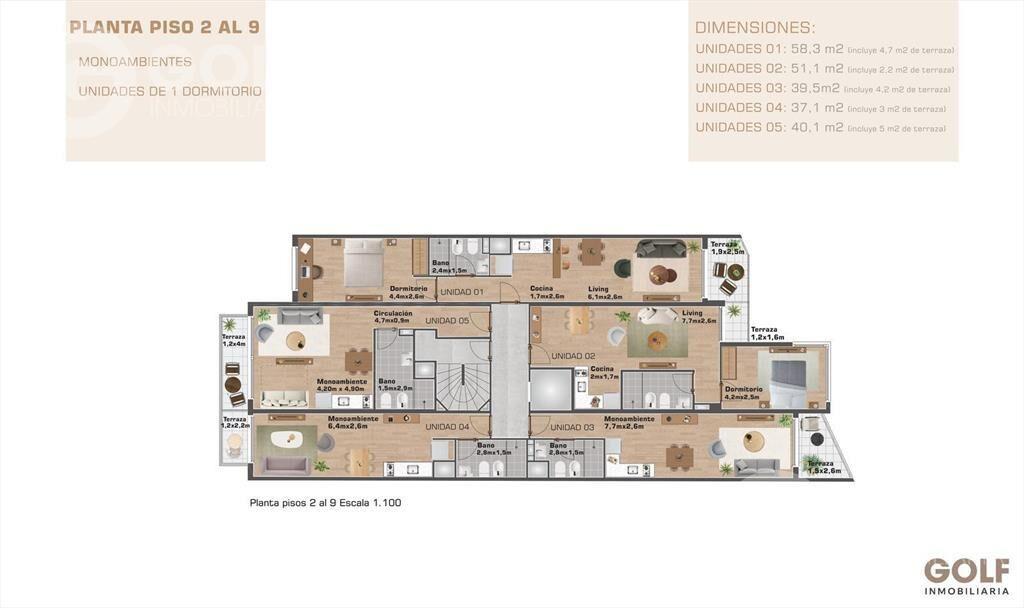 Venta de monoambiente en Punta Carretas