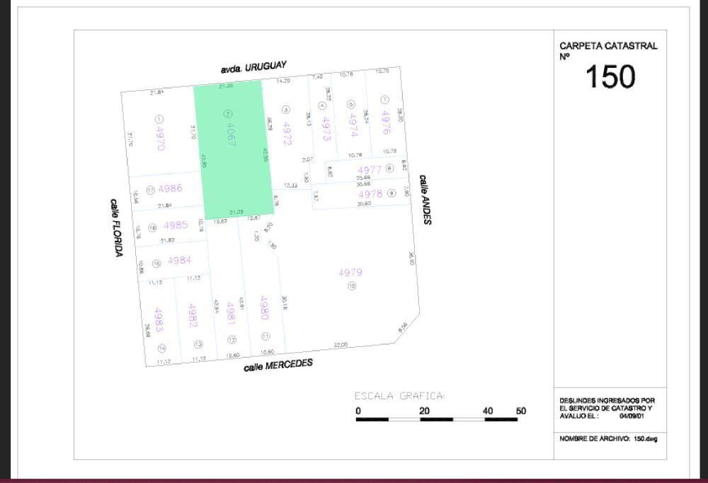 Venta terreno en Ciudad Vieja, Florida esq. Av Uruguay