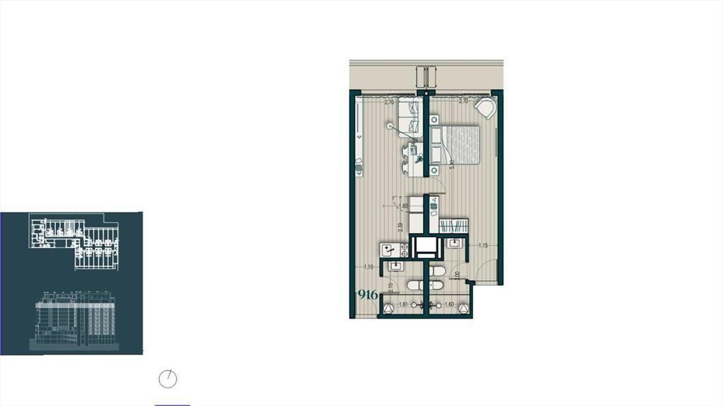 Venta apartamento de un dormitorio en Parque Rodó - 916
