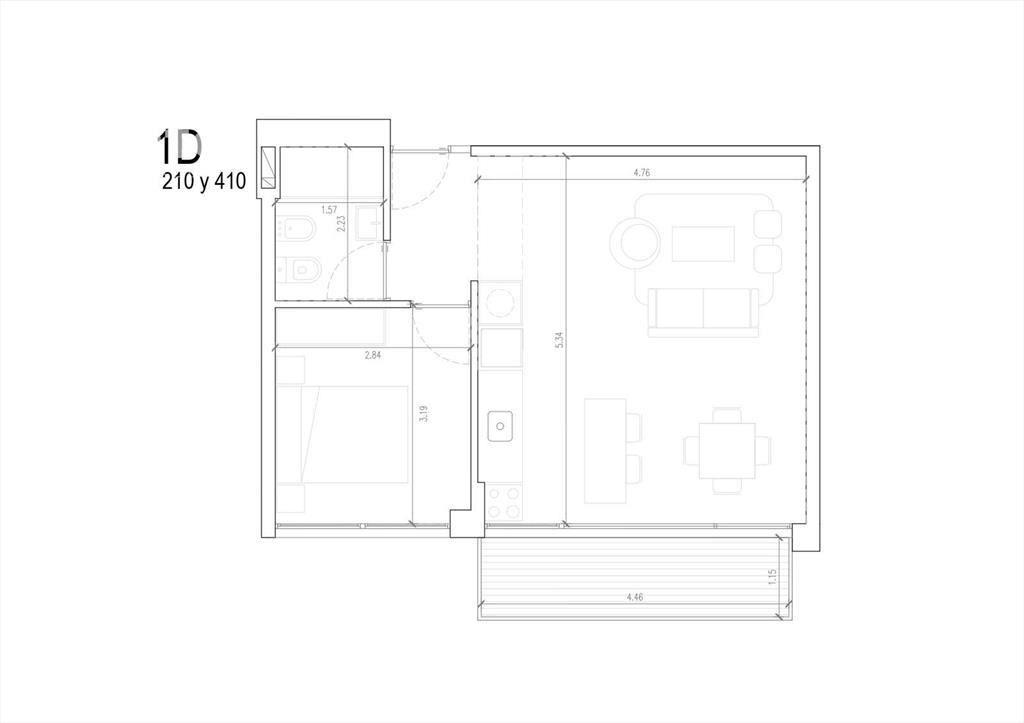 Venta Apartamento 1 Dormitorio en La Blanqueada