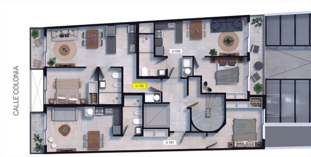 Venta 1 dormitorio a estrenar, Cordón