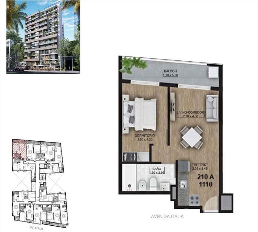UNIDAD 810 - 1 DORMITORIO - LA BLANQUEADA