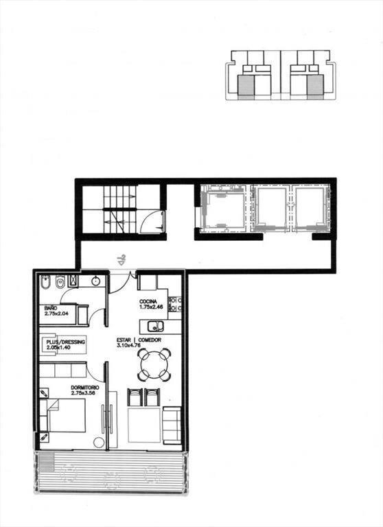 Apartamento 1 dorm + plus en Brava