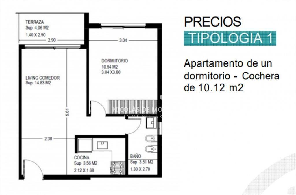 Apartamento de un dormitorio en Edifico La
