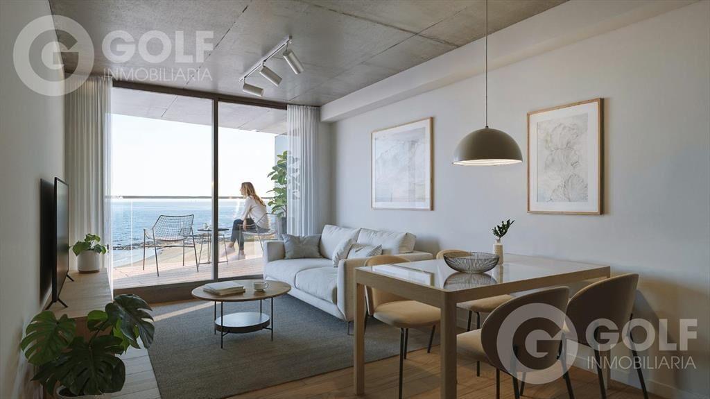 Venta de apartamento de 1 dormitorio con terraza en rambla