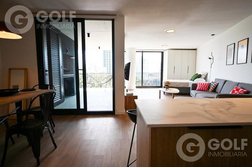 Alquiler de Loft con cochera y muebles en Pocitos