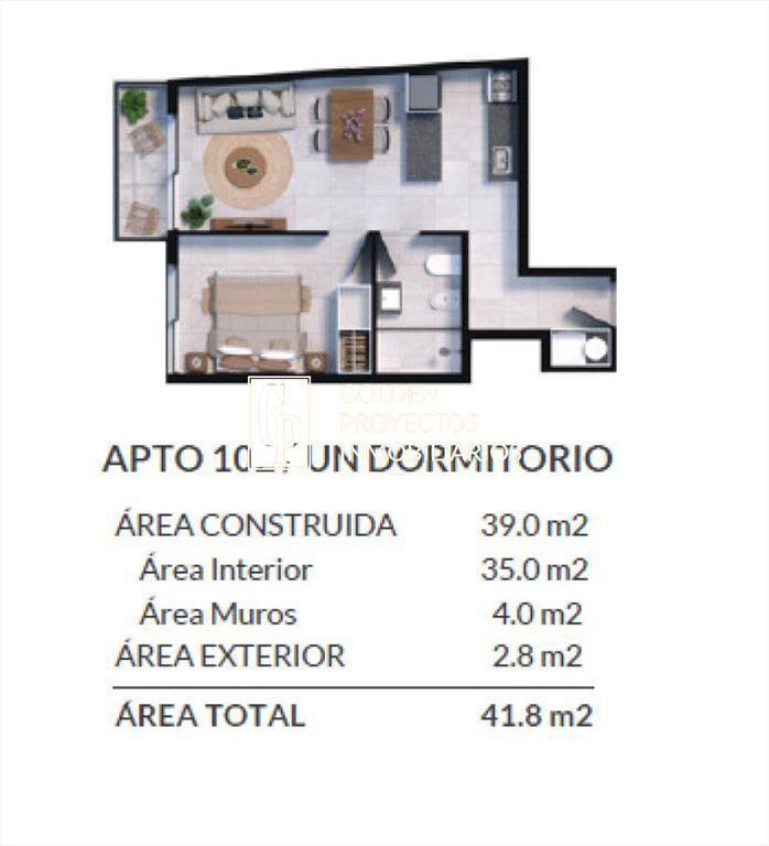 Apartamento en Venta 1 dormitorio , Edificio