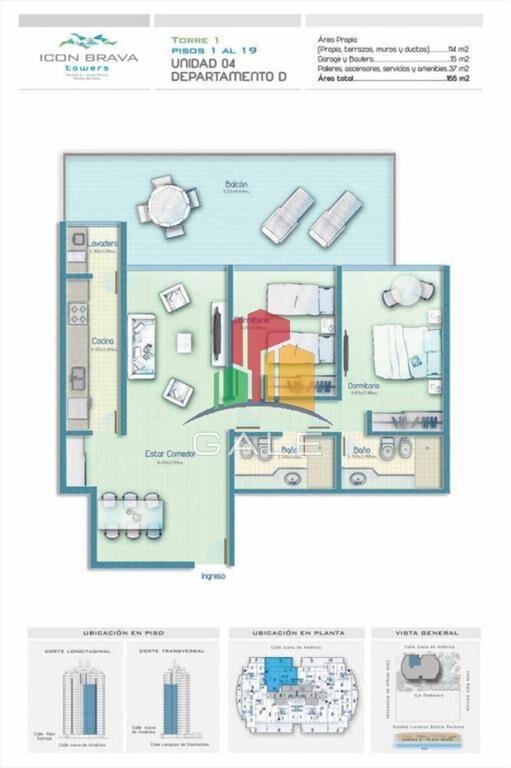 Venta de apartamento en Icon Brava Tower · Punta del Este.