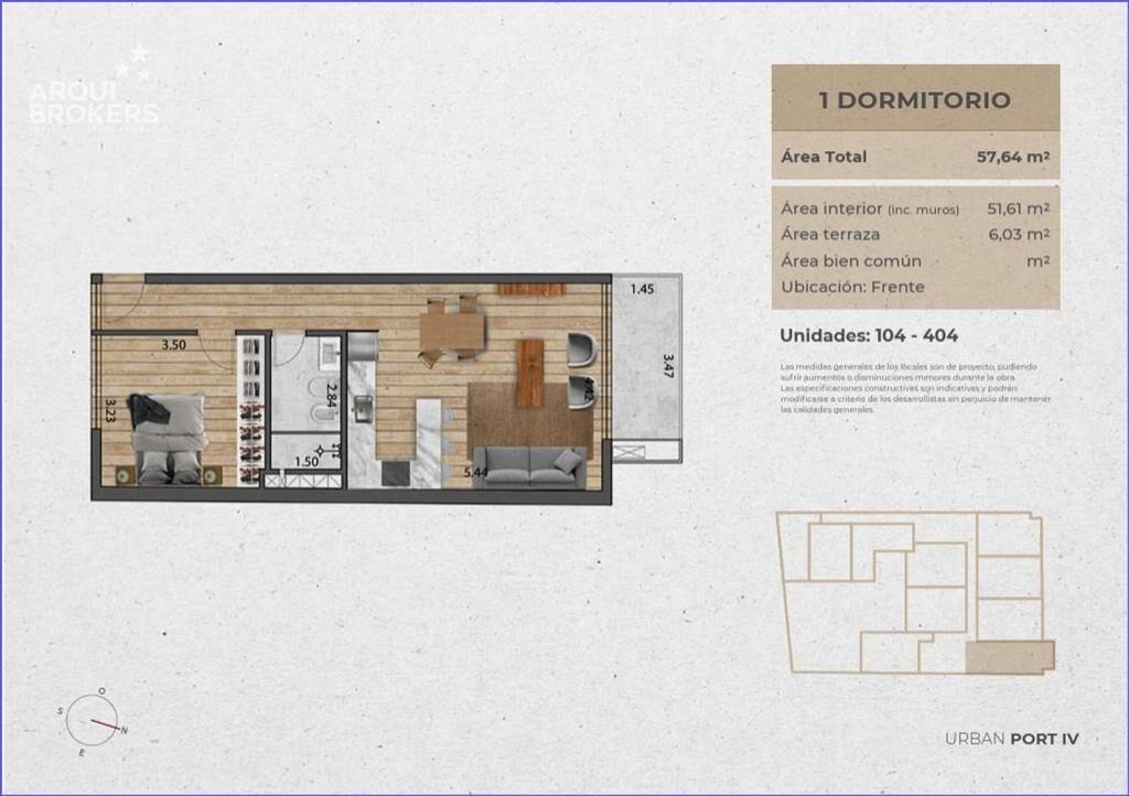 Apartamento de un dormitorio en venta en Pocitos Nuevo - 30