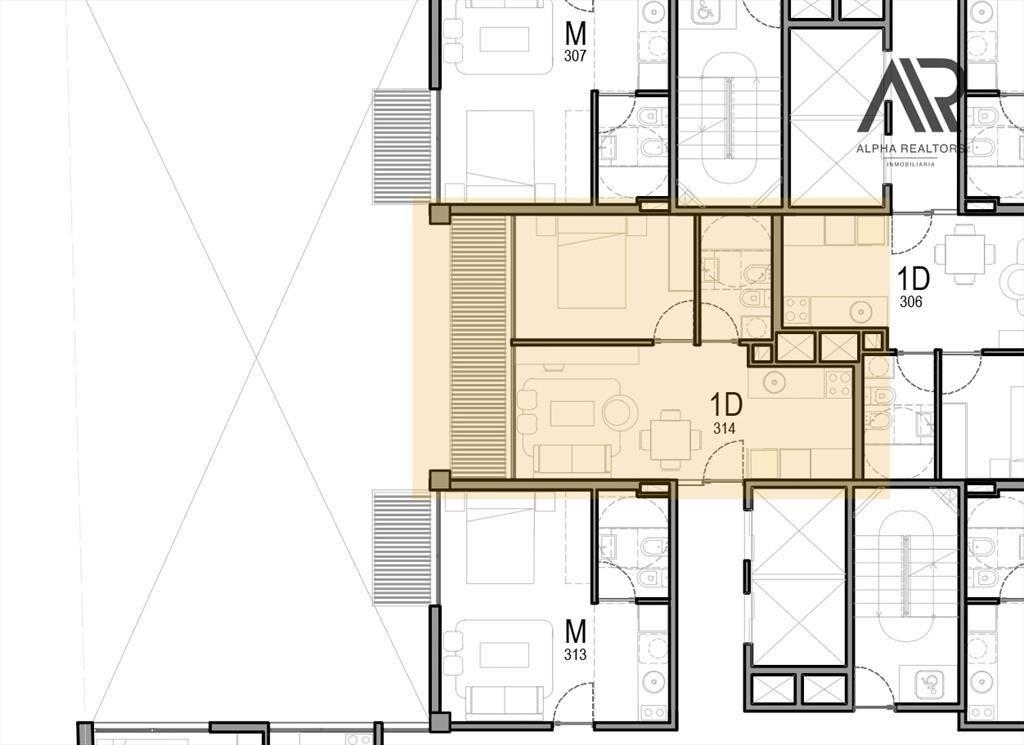 VITRUM VISTA - Apartamento en venta 1 Dorm en La Blanqueada