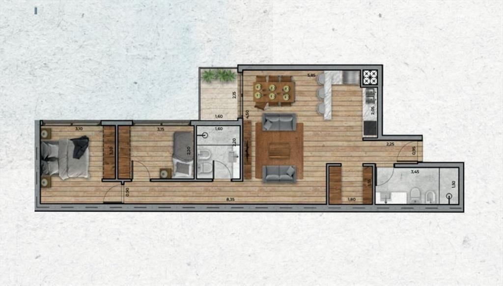 VENTA Apartamento de 2 dormitorios PUNTA CARRETAS
