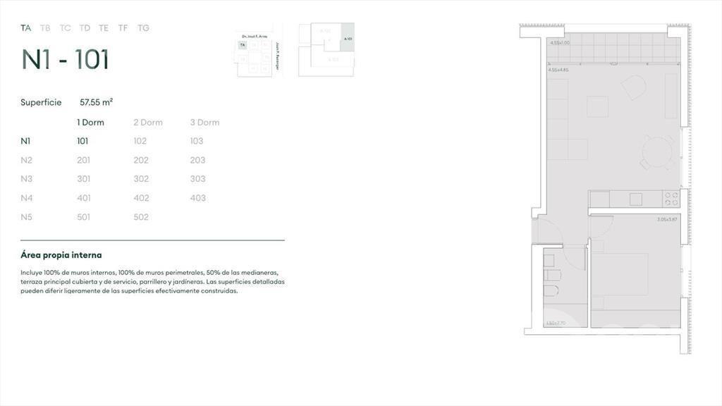 Venta apartamento de 1 dormitorio en Carrasco