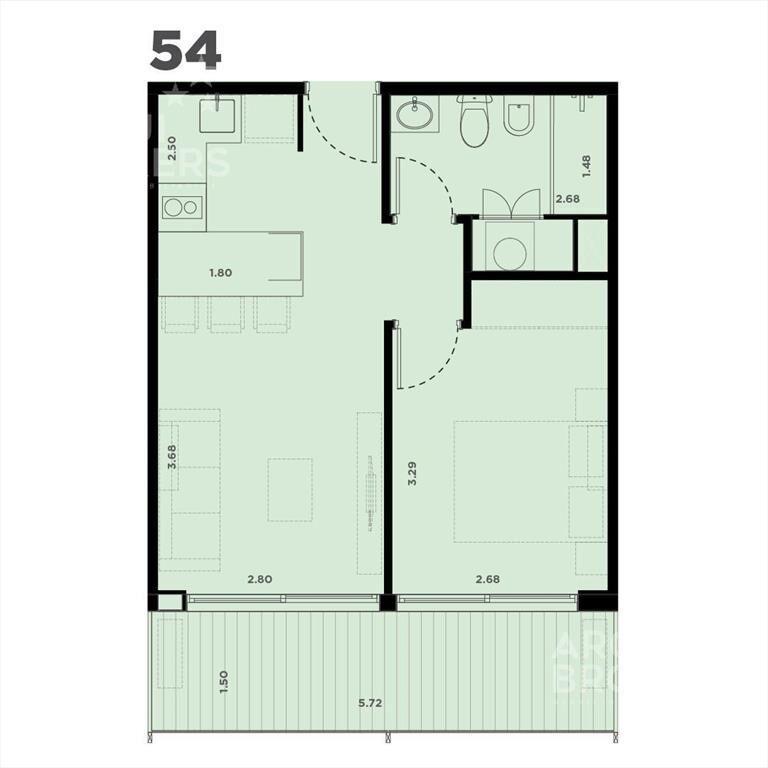 Apartamento de un dormitorio en venta en La Blanqueada - 15