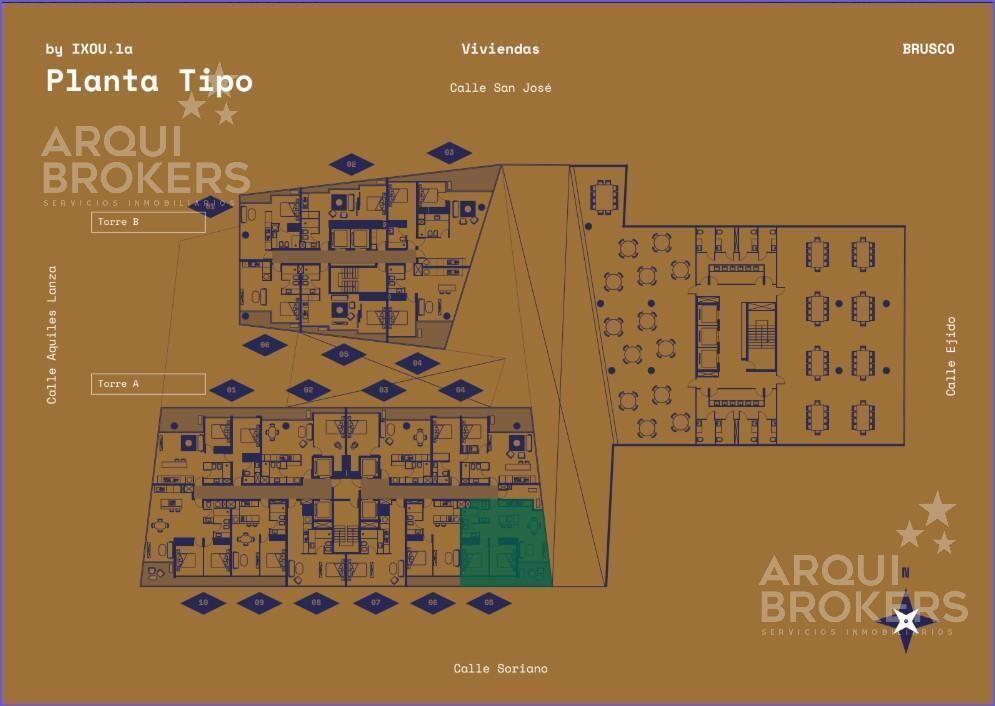 Apartamento de 2 dormitorios en venta en Centro - 1305A