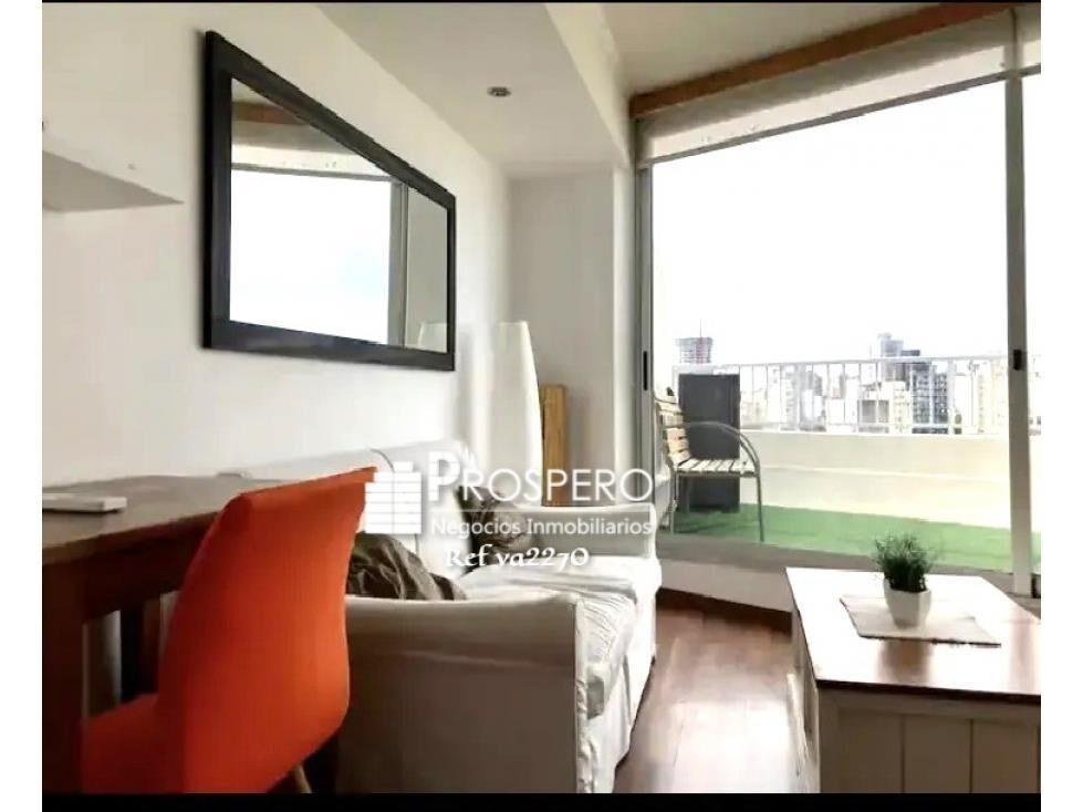 VA2270/1 venta apto 1 dorm Parque Rodó Cochera/penthouse