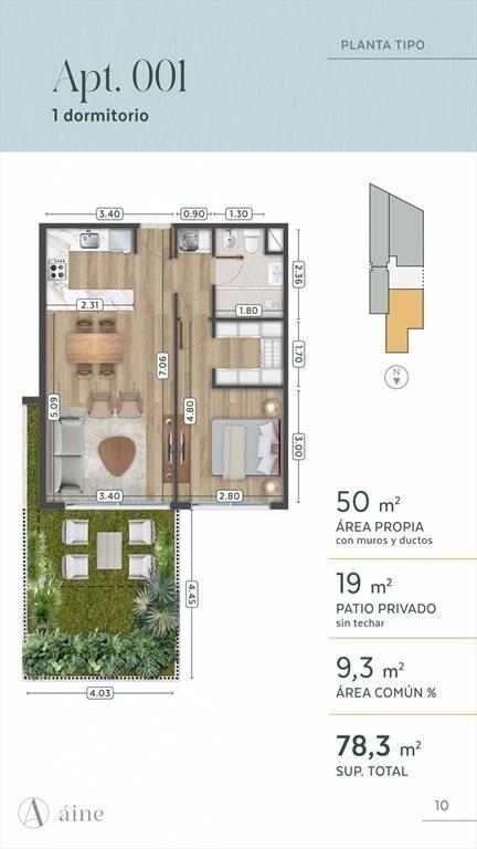 Venta de Monoambiente en Pocitos
