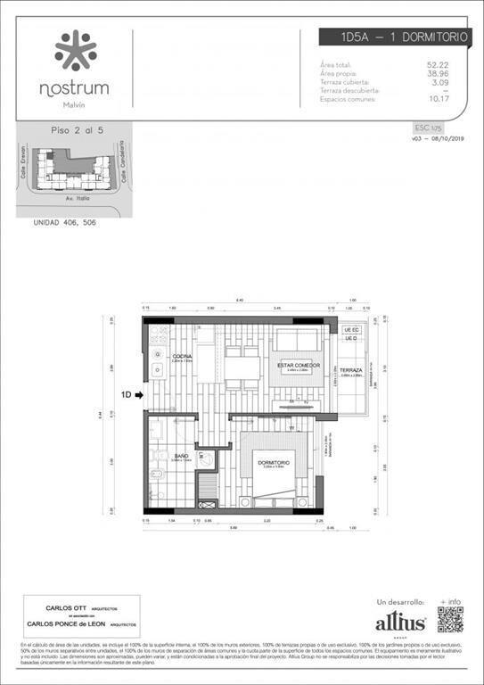 Venta Nostrum Malvín con RENTA 1 Dormitorio...
