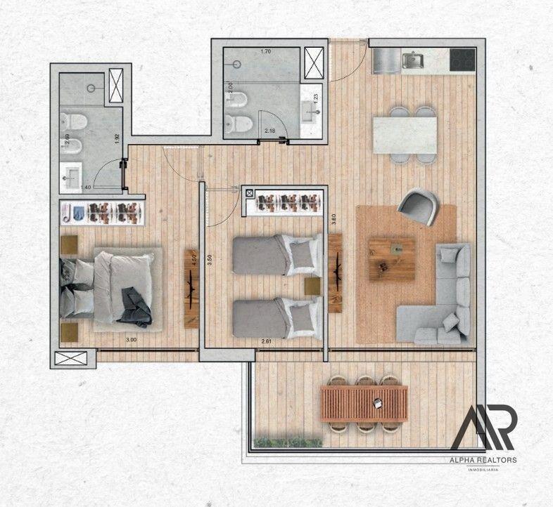 Moderno apartamento de 2 dormitorios a 200 m del mar en ...