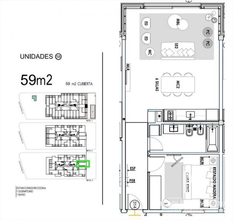 Departamento en venta en Jose Ignacio a pasos del mar.