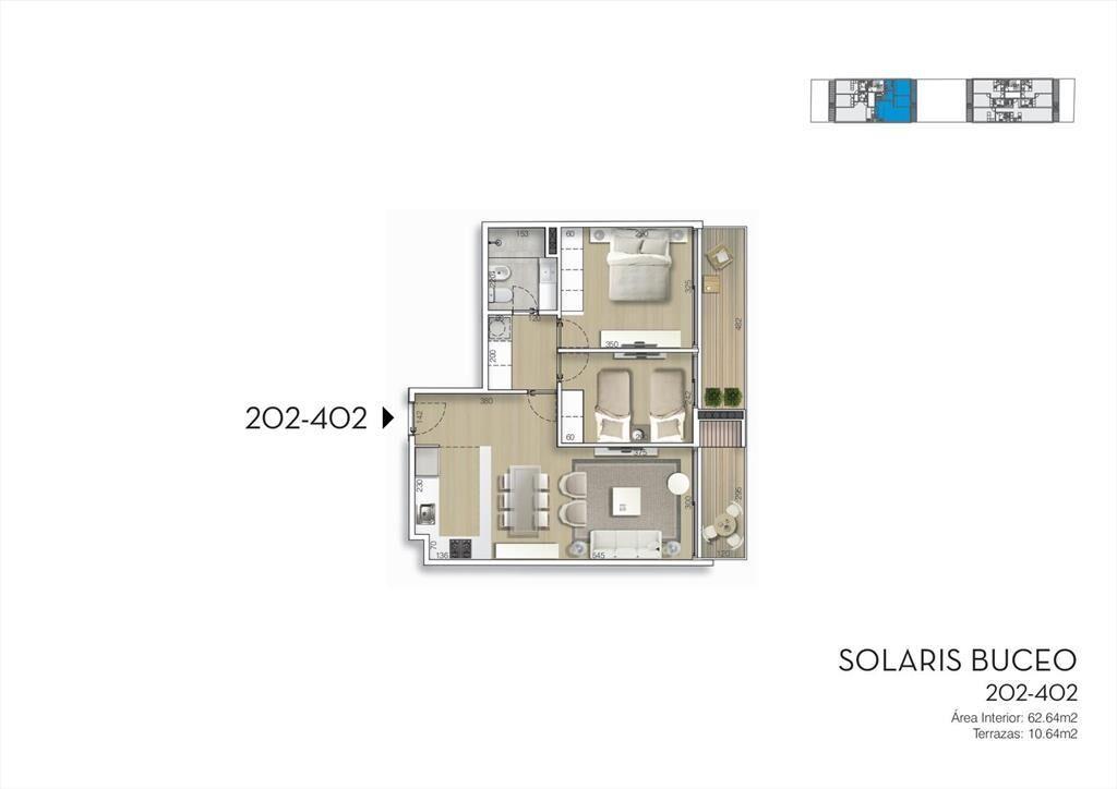 Venta Apartamento 2 Dormitorios en Buceo