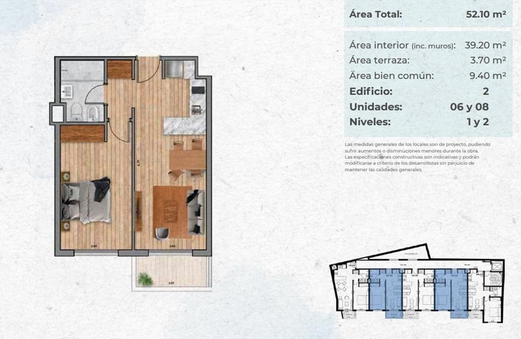 VENTA Apartamento CORDÓN 1 dormitorio patio POZO
