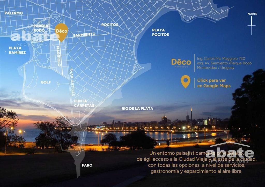 Venta Apartamento 1 dormitorio- Parque Rodó - Deco Maggiolo