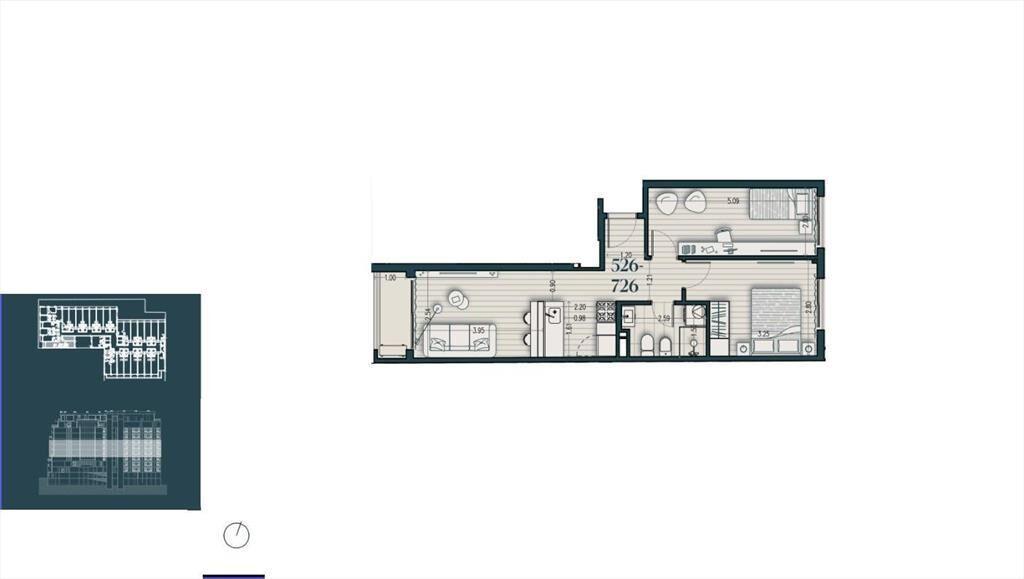 Venta apartamento de dos dormitorios en Parque Rodó - 626