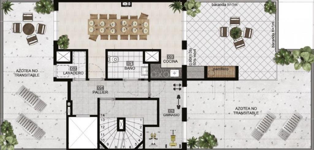 VENTA APARTAMENTO 1 DORMITORIO CORDON SUR EN OBRA