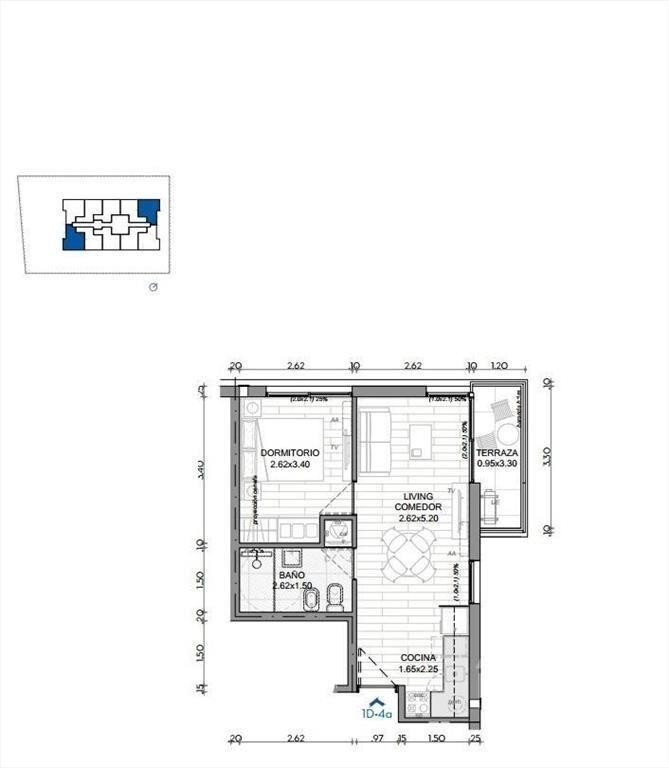 Apartamento de un dormitorio en venta en La Blanqueada - 8