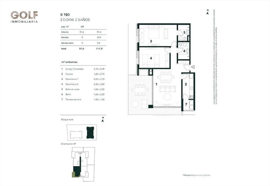 Venta apartamento de 2 dormitorios en Barrio Parques II