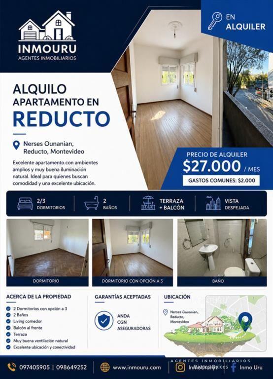 Alquiler de apartamento en Reducto