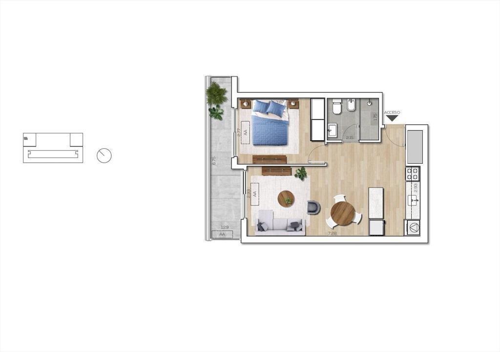 Venta apartamento un dormitorio en Capurro - 3204b