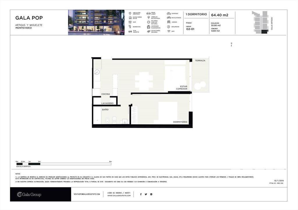 Venta apartamento 1 dormitorio - Tres Cruces