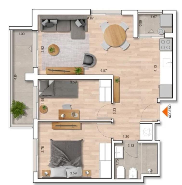 Venta Apartamento De 2 Dormitorios En Estrellas Malvín