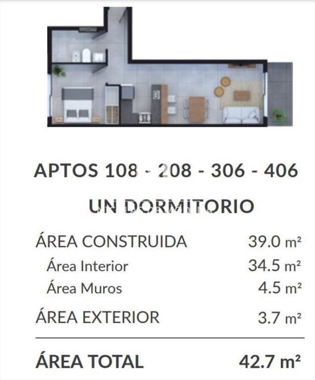Venta Apartamento en Punta Carretas 1 Dormitorio. Montevide