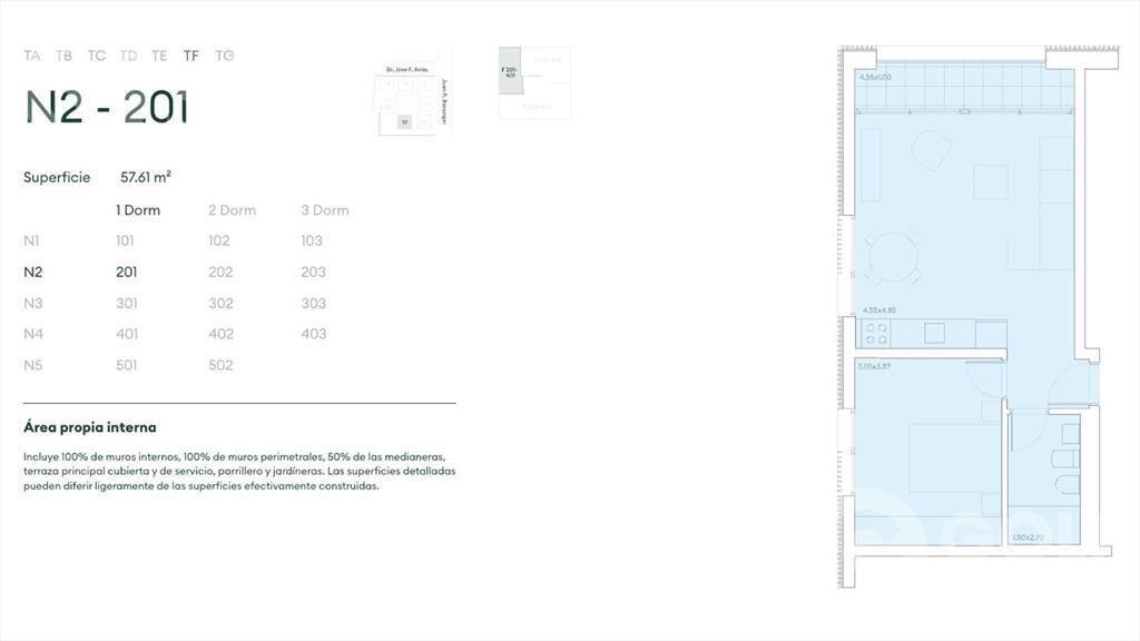 Venta apartamento de 1 dormitorio en Carrasco