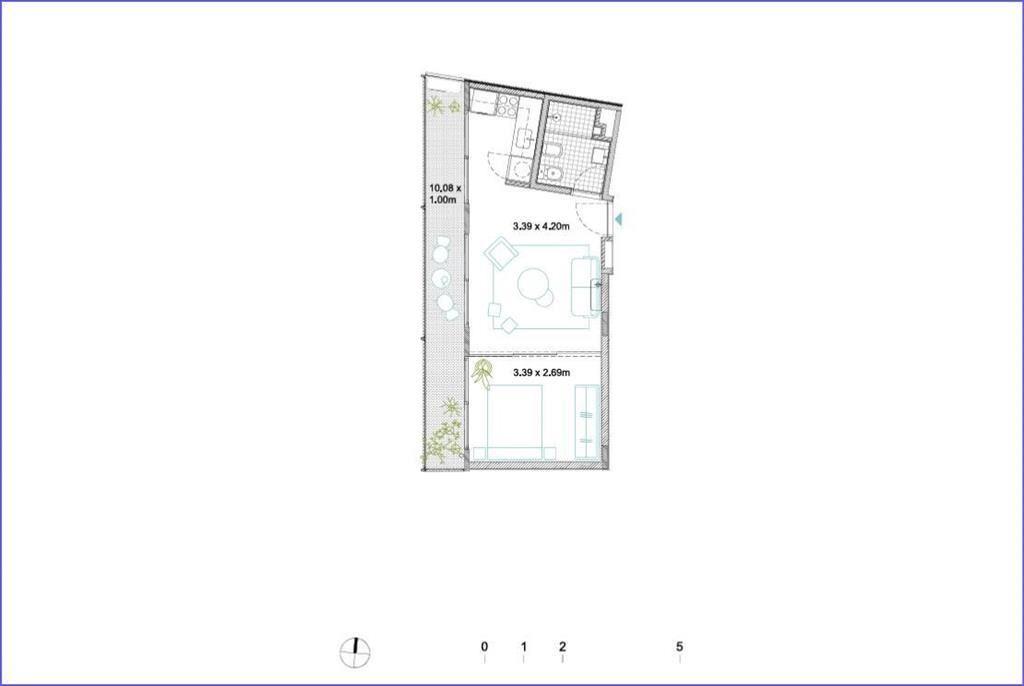 Apartamento de un dormitorio en venta en Palermo - 901