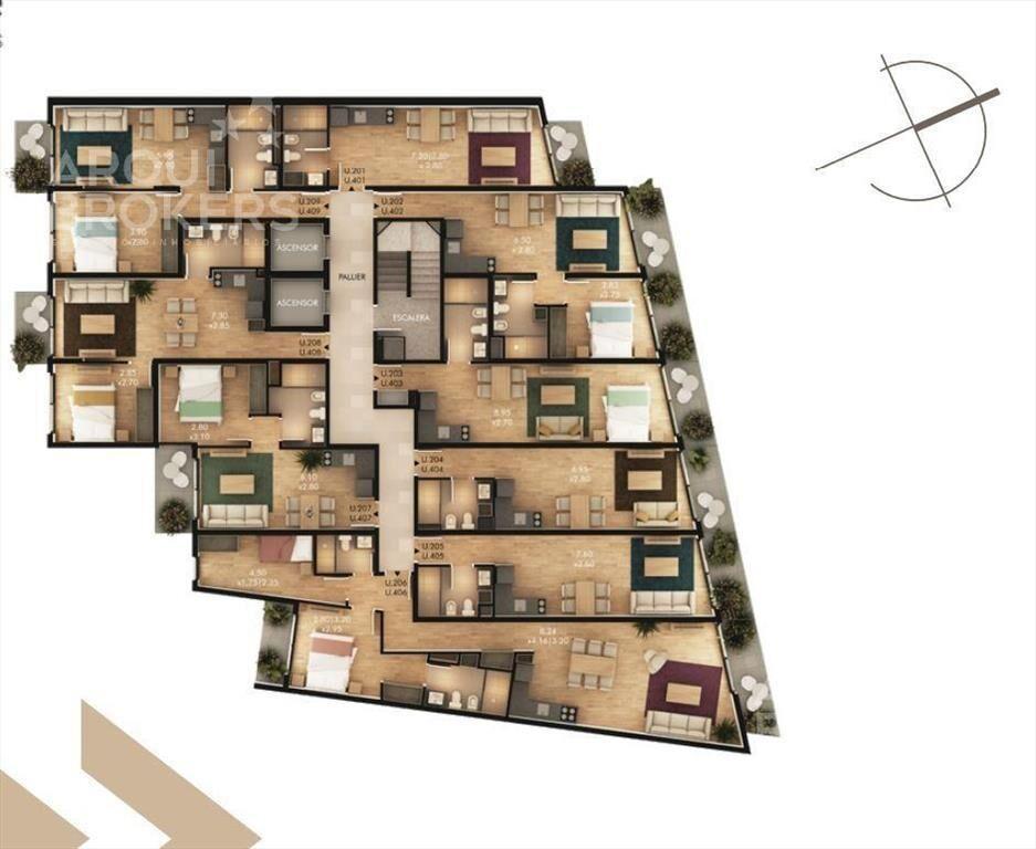 Apartamento monoambiente en venta en Buceo - 203