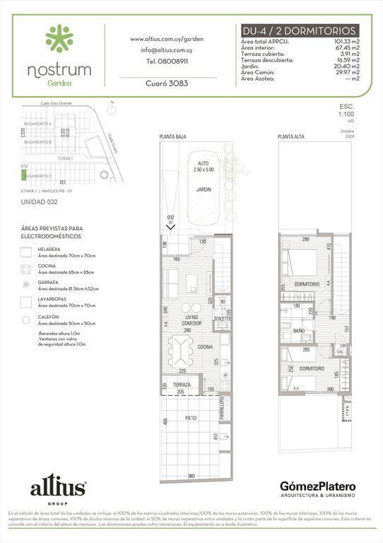VENTA DUPLEX 2 DORMITORIOS NOSTRUM GARDEN