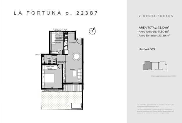Apartamento 2 dormitorios a estrenar