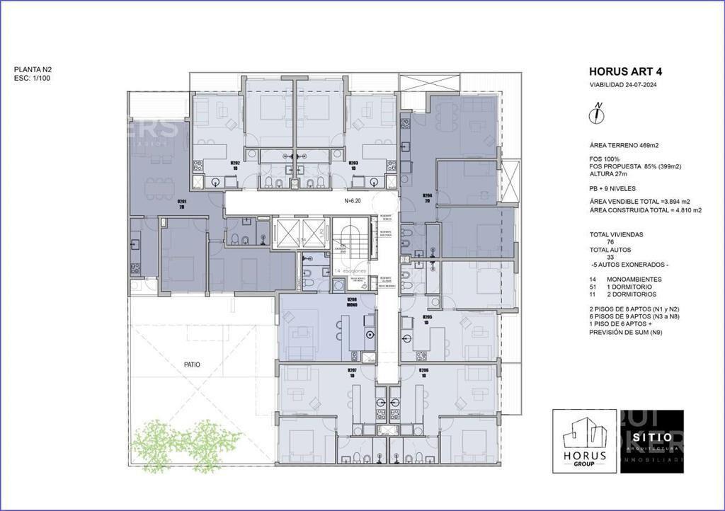 Apartamento de dos dormitorios en venta en Centro - 201
