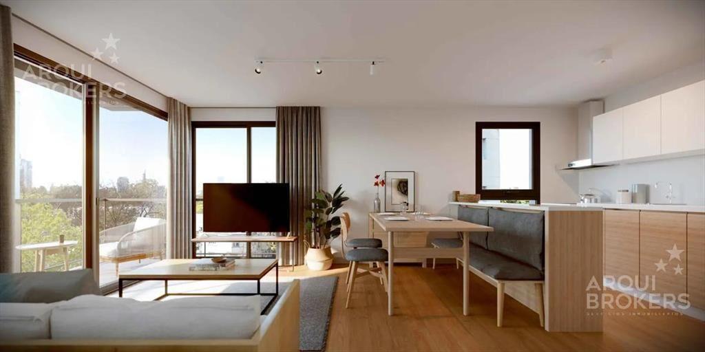 Venta de apartamento con renta de dos dormitorios en Tres C